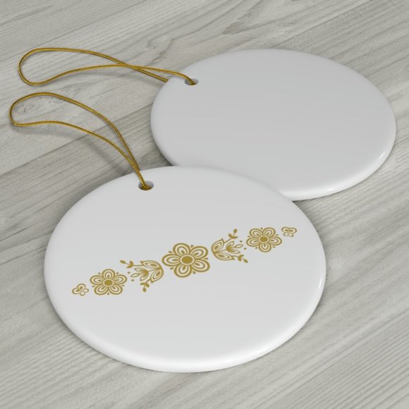 Butterfly Gold Christmas Ornament - Picture 2 of 2